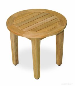 Teak Outdoor Side Table Round