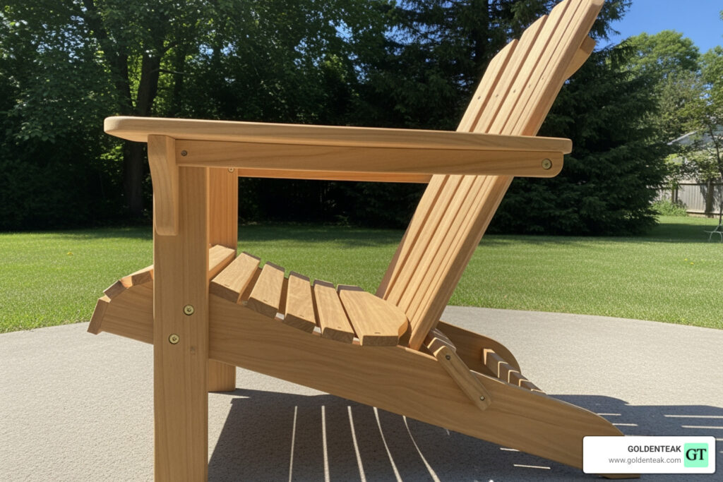 teak wood Adirondack chair