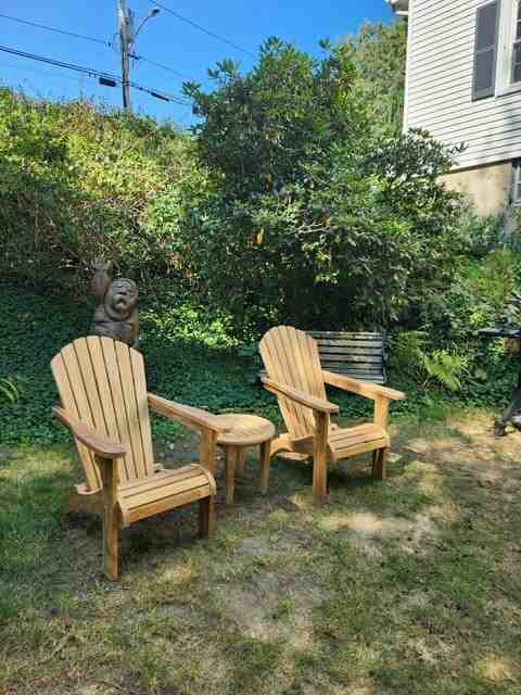 teak curved adirondack chairs