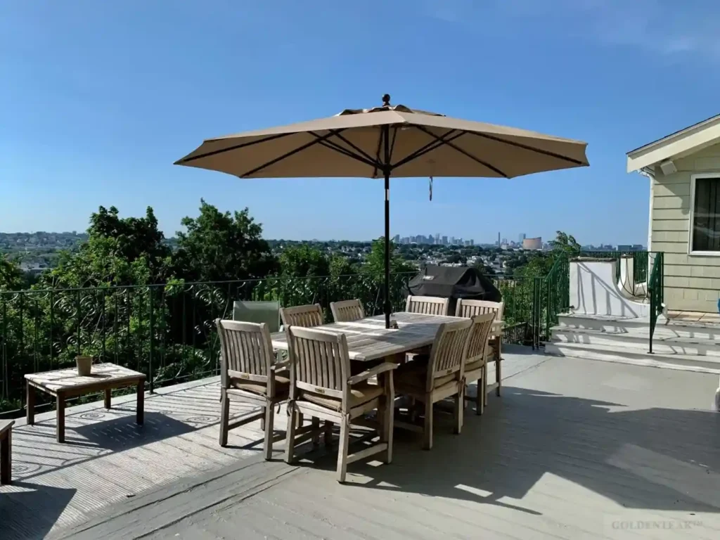 beautiful restaurant patio