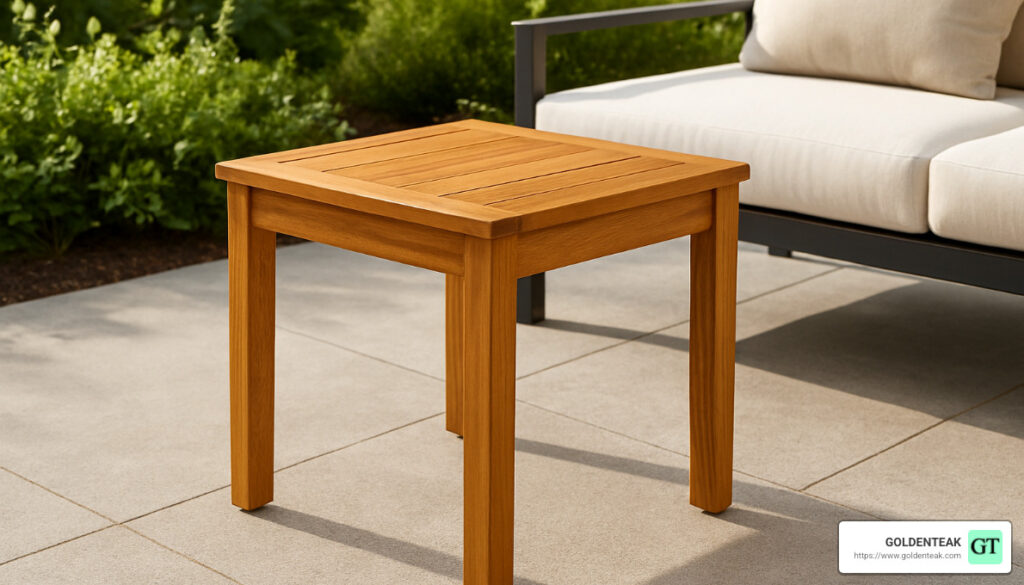 teak side table - side table teak wood