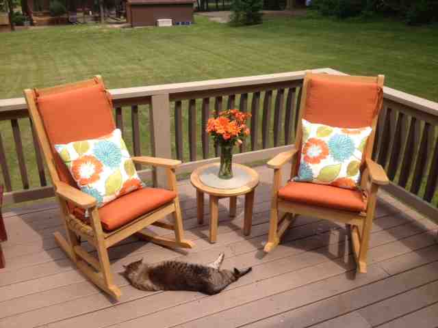 Goldenteak teak recliner patio