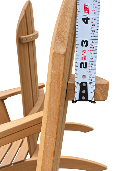 GOLDENTEAK Back Frame Thickness 1 inch  for rigidity and durability