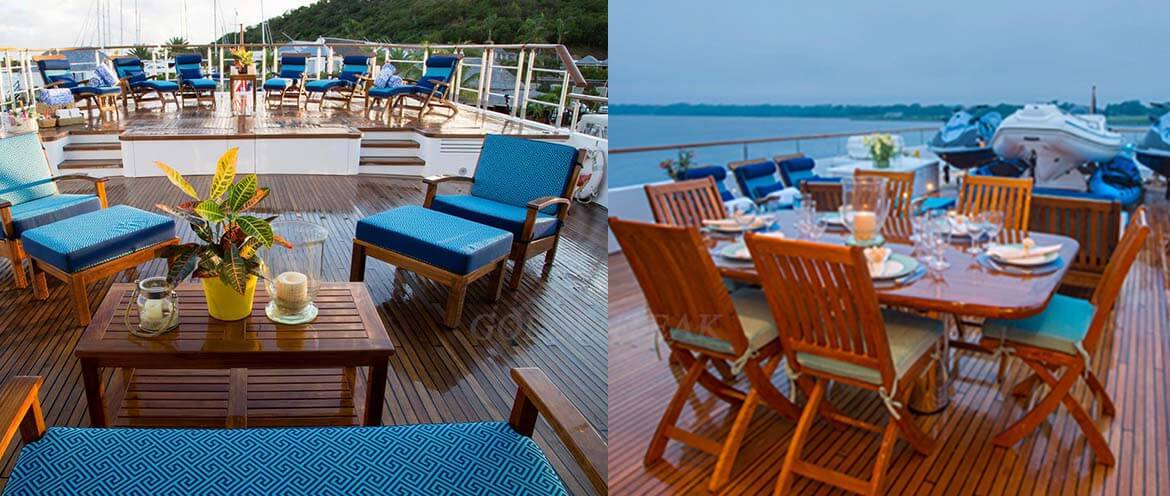 Goldenteak Premium Teak on Luxury Cruise Lines