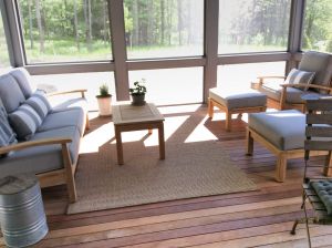 Teak Deep Seating in 3 Seasons Porch - Customer-Photo | Goldenteak