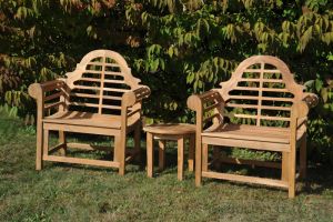 Teak Lutyens Chair Set of Two