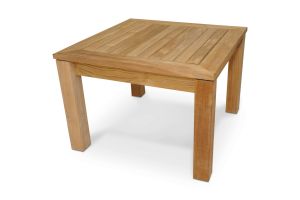 Premium Teak End Table 24in Sq, 18in H | Teak Outdoor Furniture