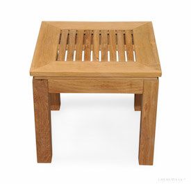Teak Square End Table Wellesley Collection