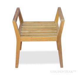 Teak Shower Bench with arms