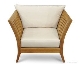 Deep Seating Club Chair in Teak - Nevis Island Estate Collection