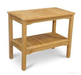 Teak Small Console Table 