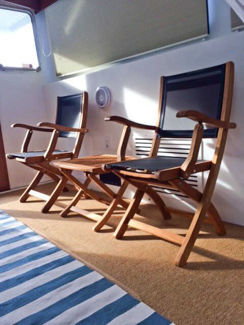 Teak deck chairs folding deals