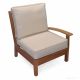 Teak  Modular Deep Seating LEFT unit with cushion - Belvedere Collection