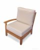 Teak Deep Seating sectional RIGHT unit with cushion - Belvedere Collection