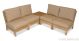 Teak Sectional Outdoor Seating Set with 4 units and End Table