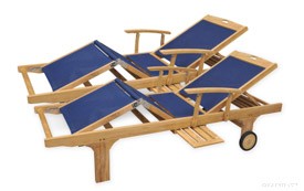 Teak Chaise Lounges, Steamer Chairs - available in Georgia from Goldenteak