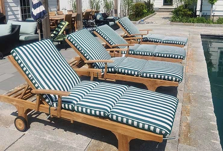 Teak Chaise Lounges, Sun Loungers, Steamer Chairs