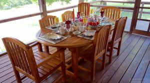 Teak Patio Dining Set for 10 - Customer Photo