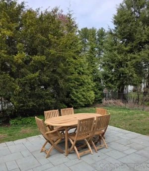Teak Dining Set for 6 GOLDENTEAK - Customer Photo