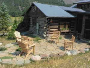 Teak Adirondacks, Block Island Chairs and End Table - Goldenteak Customer Photo