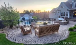 Teak Outdoor Love Seat, Sofa, Club Chair, Coffee Table - Wind-Goldenteak Customer Photo
