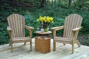 Teak Adirondack Chair PAIR from GOLDENTEAK