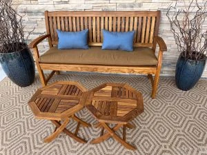 Teak 5ft Bench Tisbury - Customer Photo Goldenteak - DL