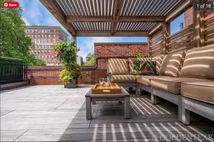 Goldenteak Sectionals at Roof Top, 5 years in use