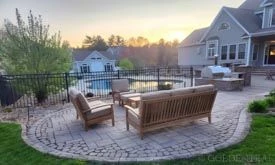 Teak Outdoor Sofa, Loveseat, Club Chair and Ottoman set with Teak Coffee Table  - Goldenteak