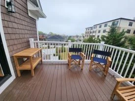 Teak Directors Chairs and Sideboard on penthouse deck - Goldenteak