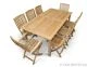 Teak Dining Set for 8 – 70” × 40” Harvest Table + 8 Providence Folding Chairs (2 Arm + 6 Side)