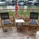 Teak Providence Boat  Chairs  - Navy - Customer-Photo-Goldenteak