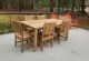 Teak Patio Set for 6 - Rectangular table and Millbrook Chairs