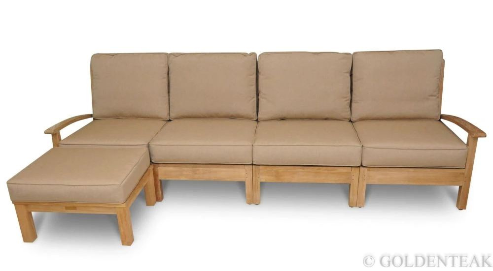 Teak Modular Sectional Sofa Goldenteak Outdoor Furniture