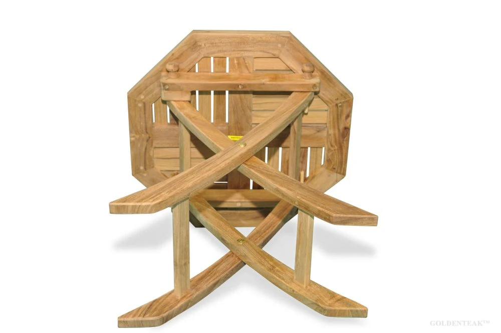 Teak Side Table, Octagon, 18
