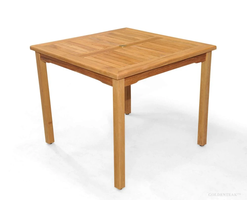Buy Teak Square Dining Table 48 Inch Bistro Style GoldenTeak