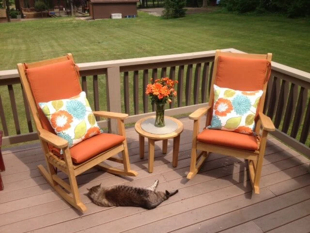 Teak Porch Rocking Chair Set Goldenteak
