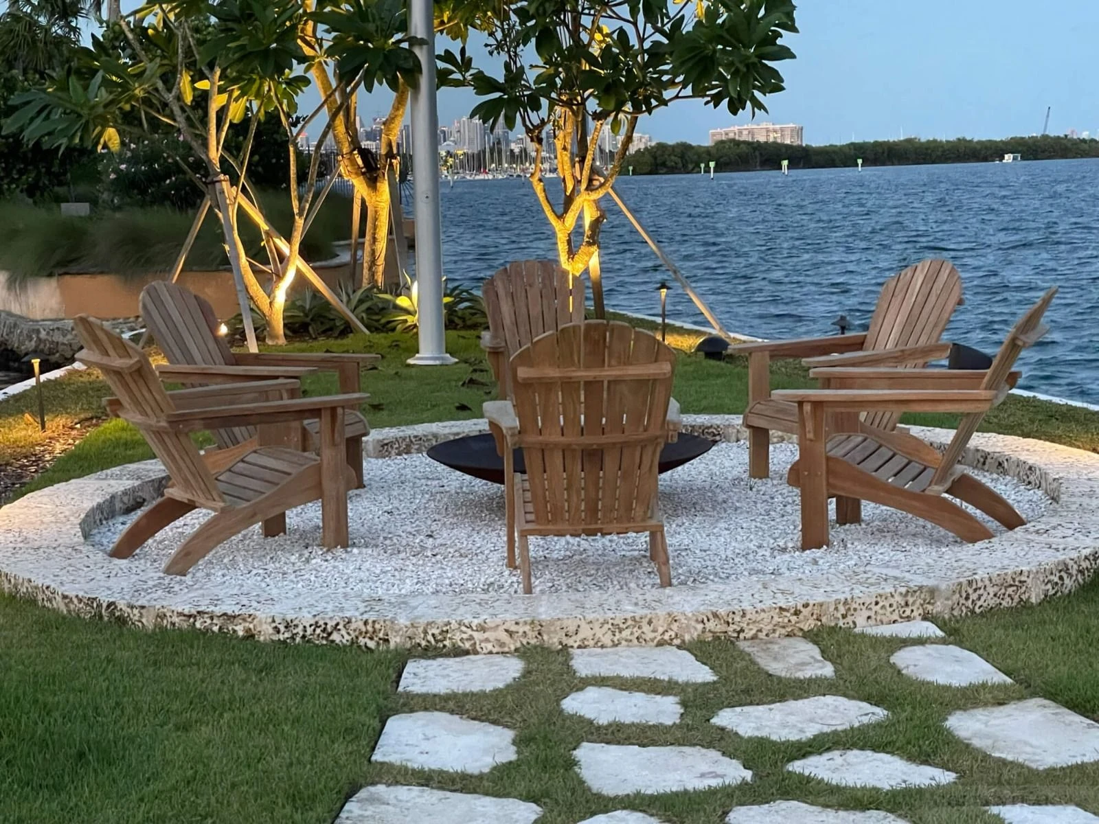 Adirondack Teak Around Firepit - Customer Photo, image size:1600x1200