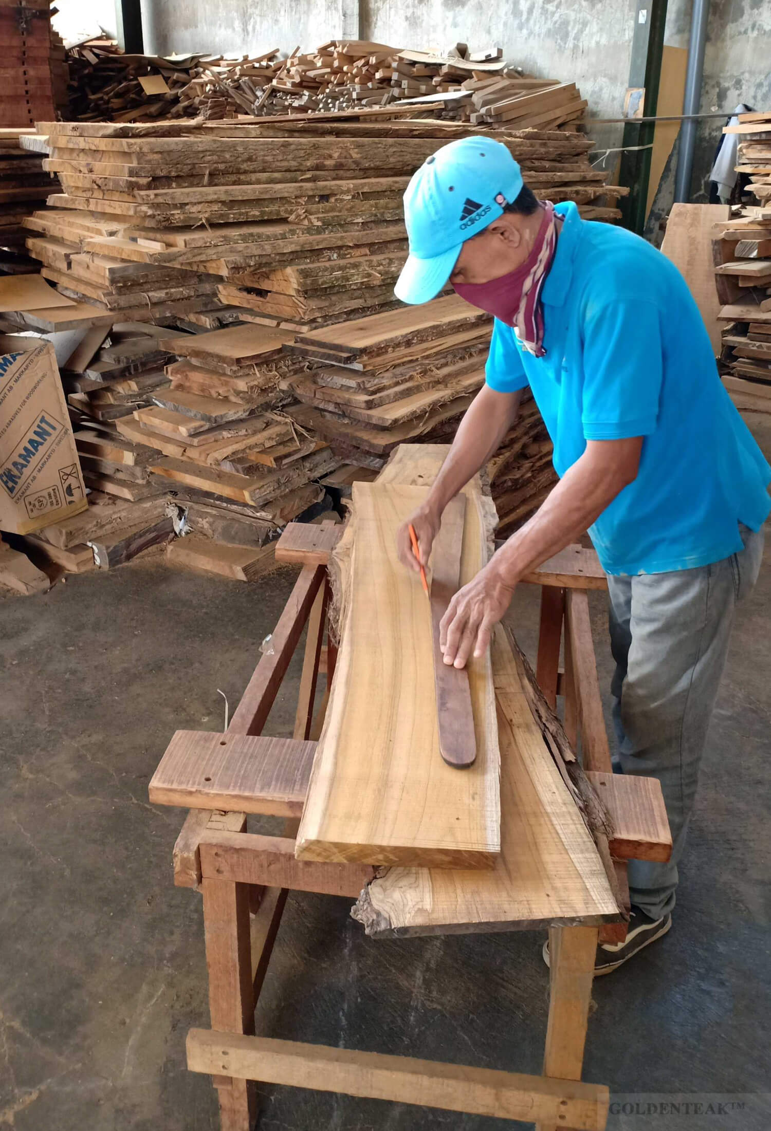 Golden cheap teak furniture