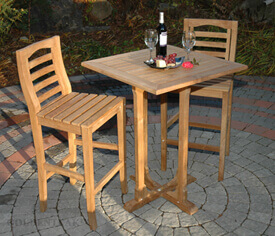 Wooden Outdoor Bar Table And Chairs  - Outdoor Bar & Bar Sets.