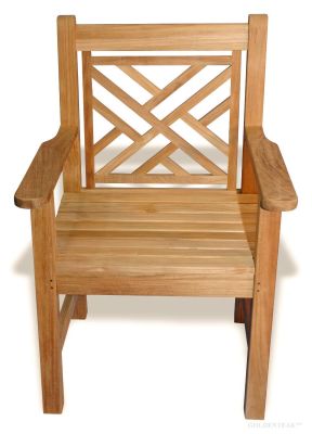 Teak Chair Chippendale  with arms