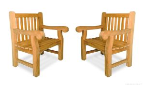 Teak Hyde Park Chair Set of 2