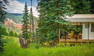 Teak Outdoor Furniture - Dunton River Glam Camping Colorado