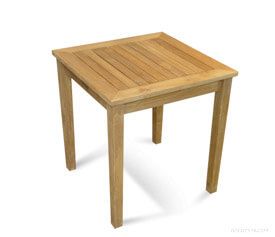 Teak End Table for Outdoors - 24 in Sq by 24in H