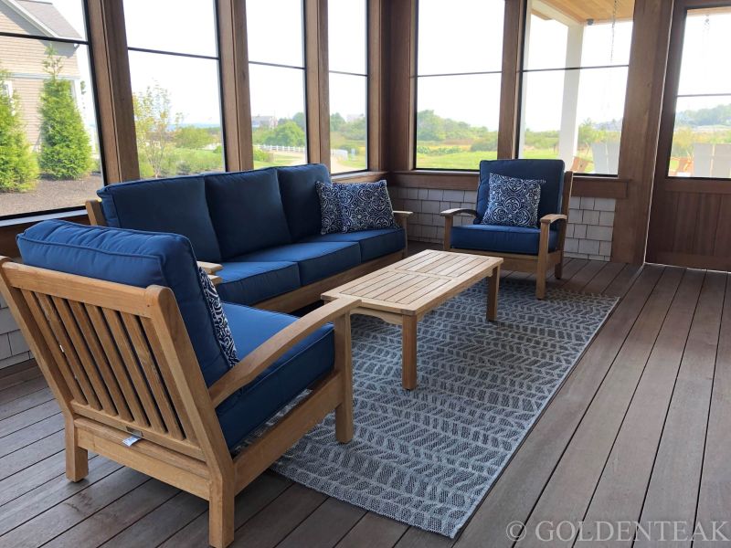 Deep Seating Set Chappy Collection in Sapphire Customer Photo Goldenteak