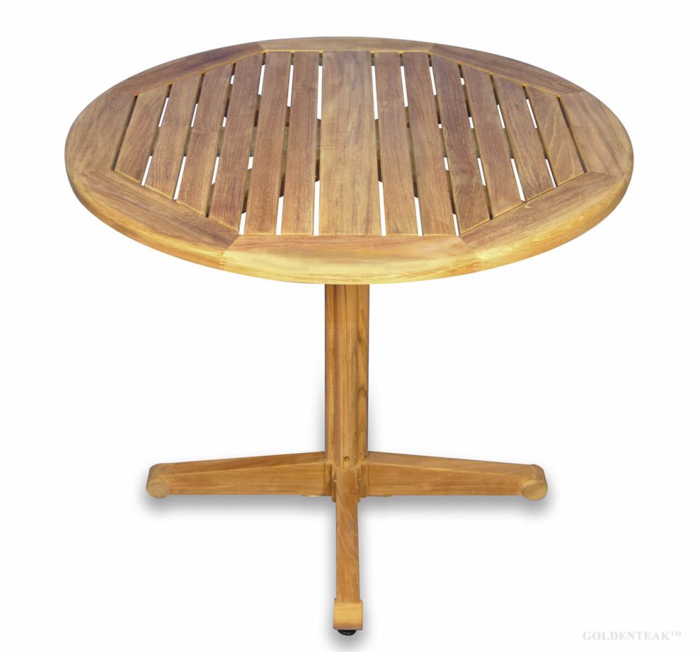 Teak Patio Dining Tables, Round Wooden Patio Dining Table