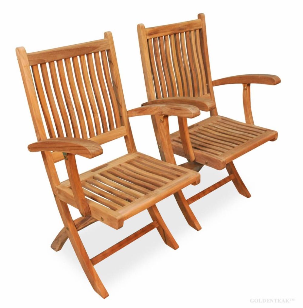 foldable teak chairs