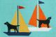 Dogs Sailing Outdoor Rug