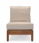 Teak Deep Seating Sectional CENTER unit with cushion - Belvedere Collection