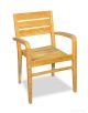 Teak Stacking Chair with arms - Ventura Regatta